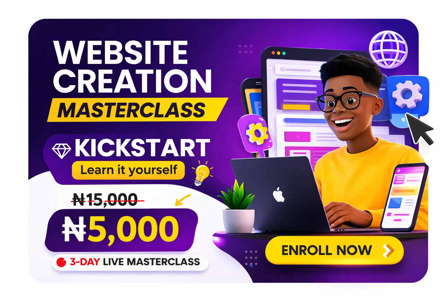 Website Creation Masterclass: Kickstart