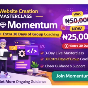 Website Creation Masterclass: Momentum