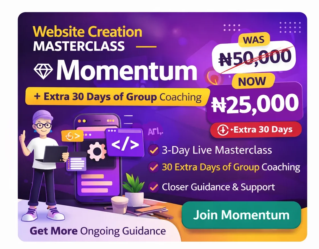 Website Creation Masterclass: Momentum